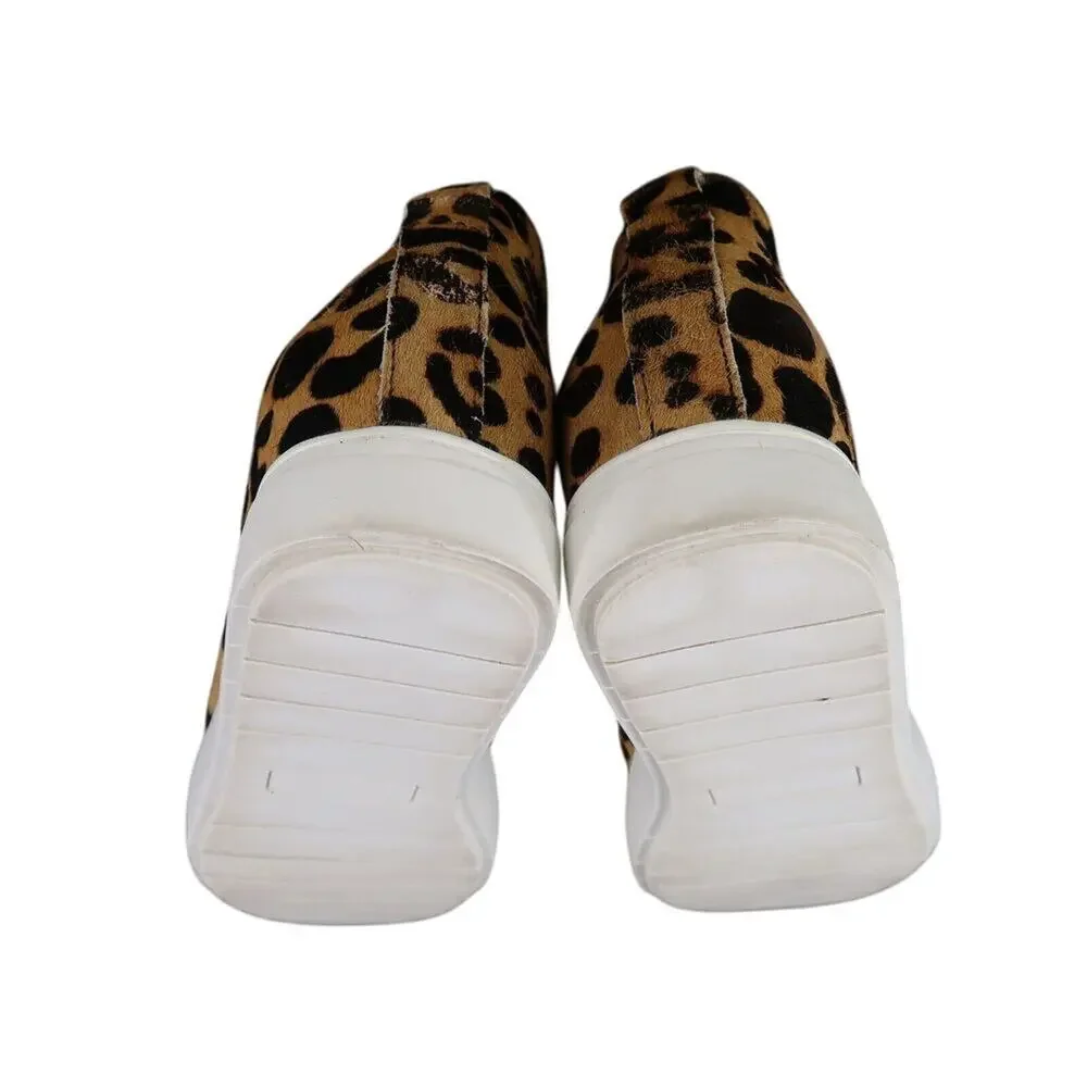 Steve Madden Shoes Womens 8.5 Sneaker Fashion Platform Slip On Caprice Leopard